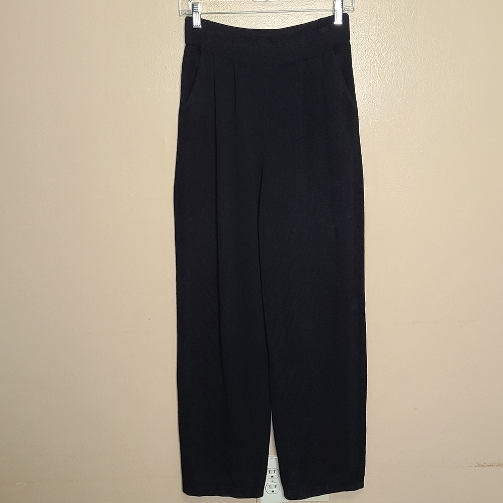 St John Sport Black Knit Trousers